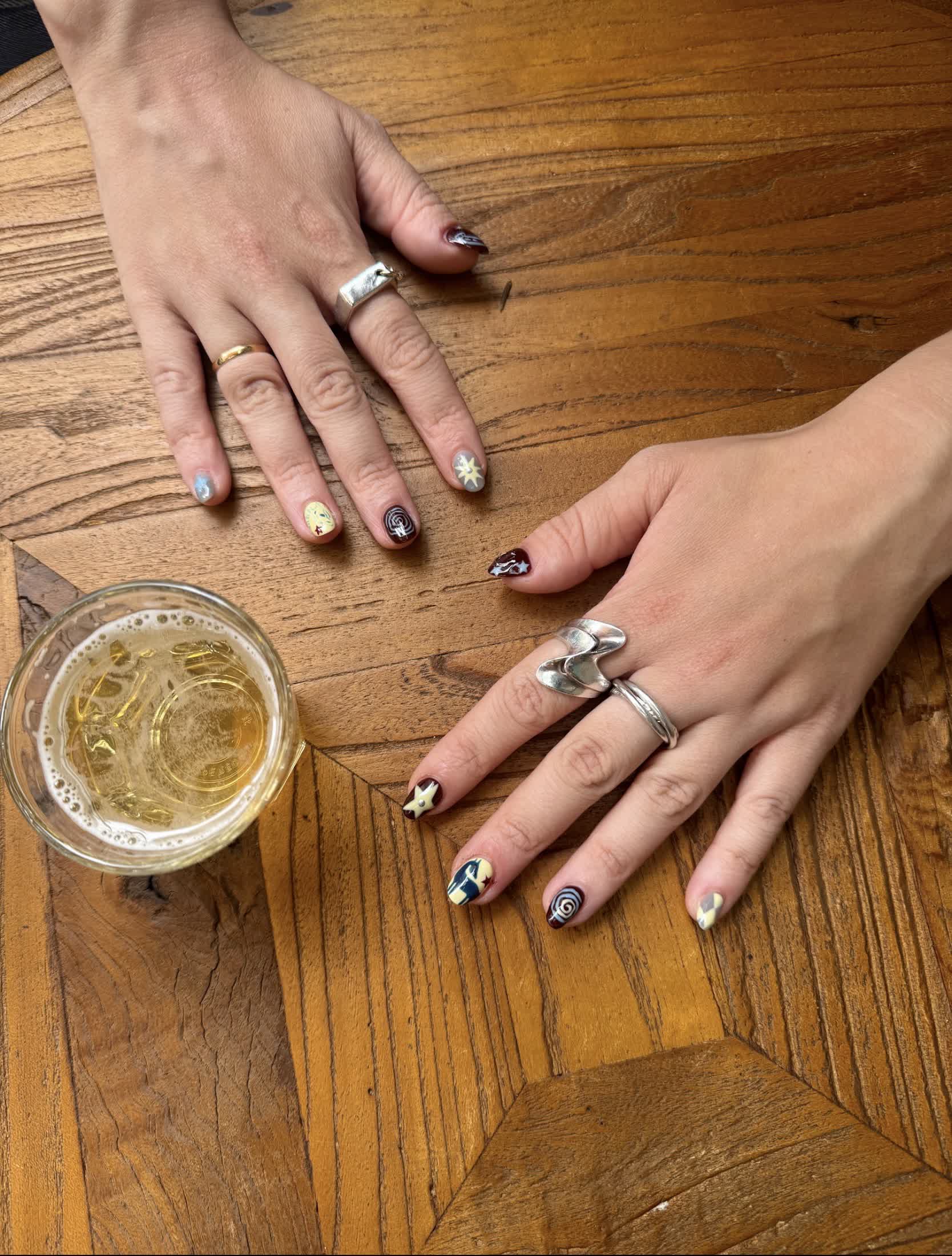 I had to go for year of the horse themed nails