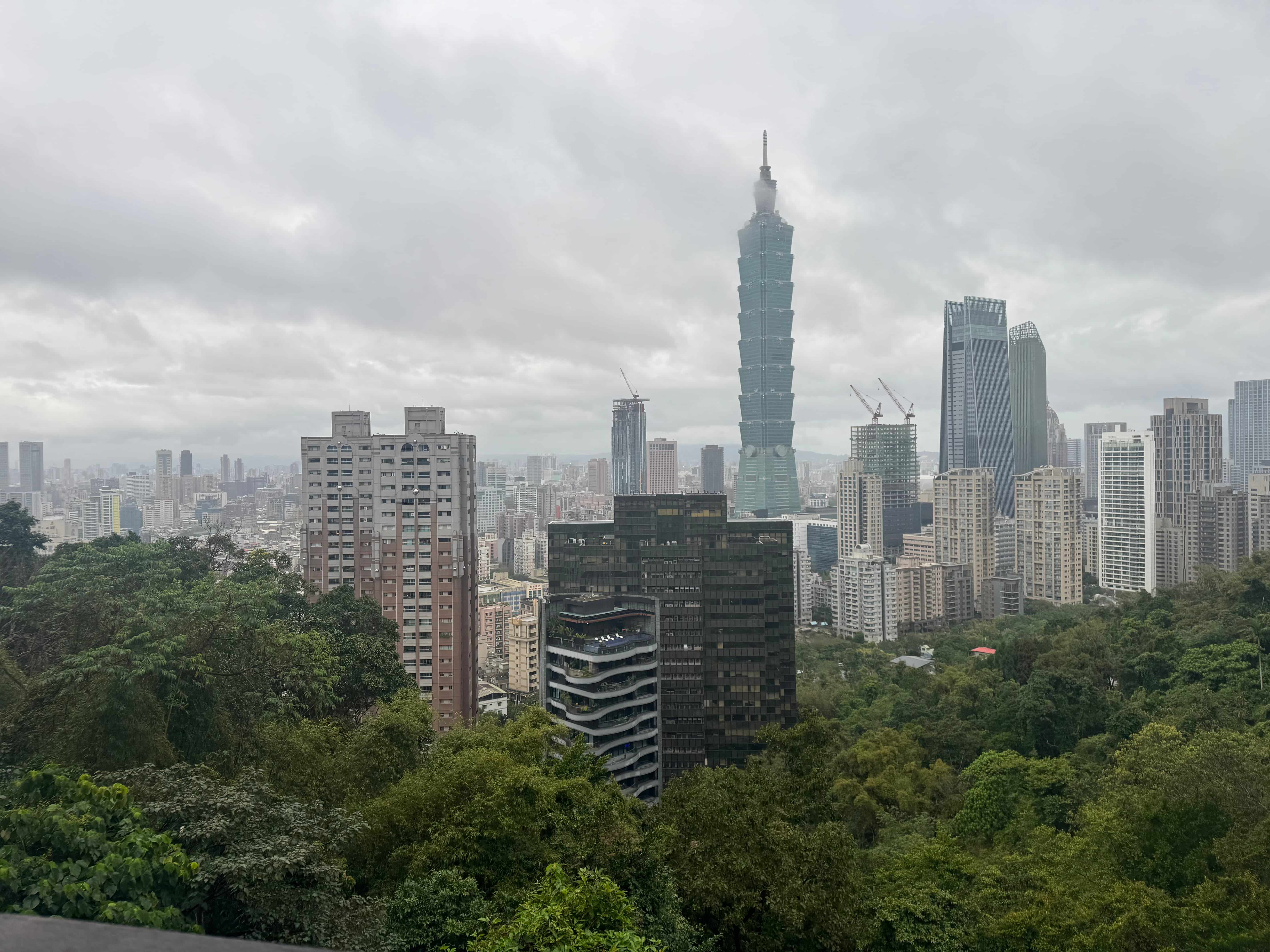 View fof Taipei 101 from Elephant Mountain